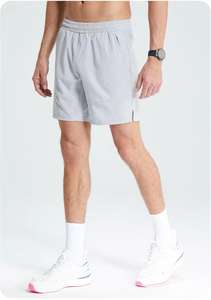 Pantalones cortos deportivos de verano para hombre, diseño informal suelto de secado rápido para fitness al aire libre, gimnasio, entrenamiento, cierre de cintura elástica antiarrugas - Product Image 2