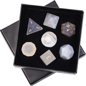 Chất lượng tốt nhất và siêu bán trên Soha Agate tự nhiên Tiger Eye pha lê đá quý DND xúc xắc bộ với tất cả các số cho gits trên bán - Product Image 2