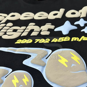 เสื้อยืดพิมพ์ลายพองสำหรับผู้ชายเทรนด์เมืองเสื้อยืดพิมพ์ลาย3D ไม่เหมือนใคร - Product Image 5