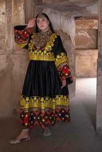 ชุดเดรส kuchi ชนเผ่าวินเทจสไตล์อัฟกานิสถาน/ปากีสถานชุดปาร์ตี้ kuchi แบบดั้งเดิมหลากสีชุดเดรส3049โคจิ - Product Image 3