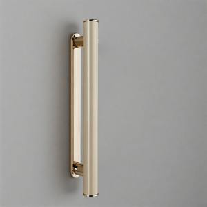 Manija de puerta delantera GoldNest, manija de puerta antigua de latón macizo Vintage de lujo con grabado Floral elegante para decoración clásica del hogar - Product Image 4