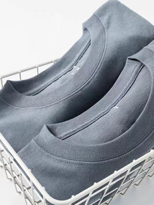 OEM personalizado impreso bordado diseño de logotipo 270g peso pesado puro algodón de manga corta para las mujeres color sólido cuello redondo Camiseta - Product Image 4