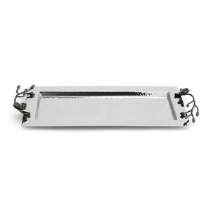 Plateau de service en métal indien artisanal multifonctionnel et écologique pour la maison et les restaurants, passe au lave-vaisselle, finition polie - Product Image 3