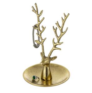 ถาดเครื่องประดับคู่ขนาดใหญ่ทรงสี่เหลี่ยมผืนผ้าลายสี่เหลี่ยมสองชั้นเก็บของทองเหลืองแบบแฮนด์เมดสำหรับคริสต์มาสคุณสามารถออกไปได้ - Product Image 5