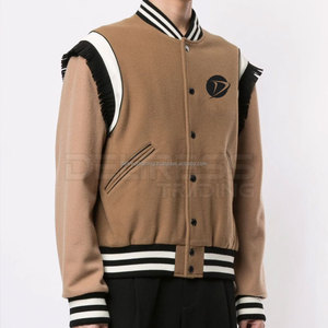 Chaqueta con letras a precio de fábrica para hombre Chaqueta de lona ligera de la mejor venta con cuello levantado para invierno - Product Image 3