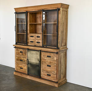 Nuevo Industrial sólido Mango madera resistente al agua en la rueda multifuncional sala de estar dormitorio granja aparador armarios - Product Image 2