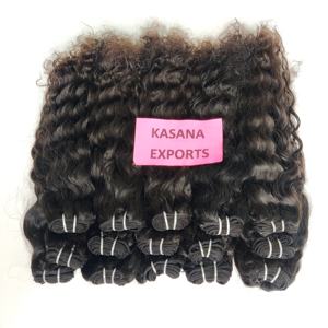 Bundle de cheveux noirs pour femmes vierges indiennes 100% non traitées de couleur naturelle pour le traitement des extensions de cheveux - Product Image 1