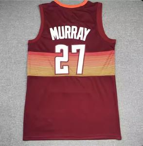 Camiseta personalizada de baloncesto de EE. UU. para hombres, equipo juvenil, uniforme de baloncesto, diseño Retro, bordado, cosido, camiseta de baloncesto Reversible - Product Image 5