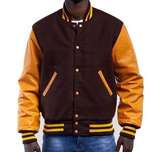 New High Quality Chenille Embroidery <b>Varsity</b> <b>Jacket</b> Men, Custom Logo Chain Patch Letterman Bomber <b>Vintage</b> Baseball <b>Jacket</b> - Product Image 5