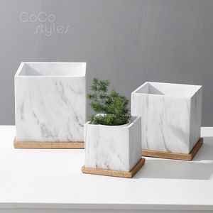 Macetero Grande de Mármol de Fabricante OEM, Crea un Impacto Impresionante en Espacios Amplios y Jardines - Product Image 6