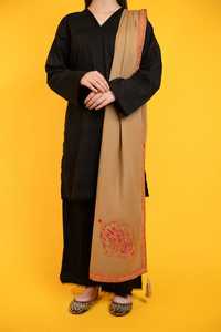 Hot Selling Handmade Elegant Thick Warm Women's Winter Pashmina <b>Shawl</b> Knitted Head Wraps Long Solid <b>Silk</b> Ethnic - Product Image 4