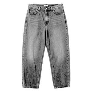 กางเกงยีนส์ทรงหลวมพิเศษสำหรับผู้ชาย สไตล์สตรีทแวร์ ผ้าเดนิมหนา 100% คอตตอน ล้างสีอ่อน สไตล์วินเทจ โอเวอร์ไซส์ ลำลอง รับผลิตแบบ OEM - Product Image 5