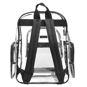 Sac à dos pour garçons en PVC transparent multi-résistant aux intempéries, tendance, imperméable, sac de rangement scolaire pour étudiants avec fermeture à glissière - Product Image 5