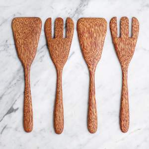 Nuevas herramientas de cocina, espátulas de madera de coco hechas a mano, espátula de madera duradera para utensilios de cocina - Product Image 1
