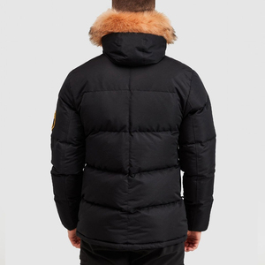 Parka de invierno con capucha reversible personalizada para hombre, abrigo deportivo impermeable cálido en tallas grandes, material relleno de algodón OEM - Product Image 6