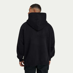 Sweat à capuche surdimensionné pour hommes le plus demandé 100% coton anti-rides manches complètes design doublé dernier motif solide à la mode pour l'hiver - Product Image 2