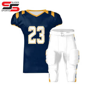 Venta al por mayor de fútbol americano Jersey y pantalones de sublimación personalizada impreso uniforme de fútbol americano totalmente personalizar equipo de desgaste - Product Image 3