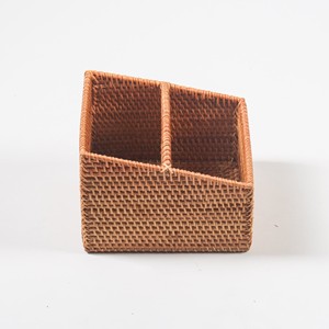 Organizador de Cubiertos de Cocina de Ratán Natural, Bandejas con Muchos Compartimentos, Organizador de Cajones para Utensilios, Cesta - Product Image 5