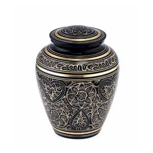 Urna pequeña hecha a mano de nuevo diseño, accesorios funerarios, urna de aluminio, fabricante y exportador de cremación de India con calidad de exportación - Product Image 2