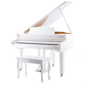 新白色波兰数字三角钢琴88键乐器