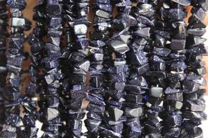 Cuentas de virutas lisas de piedra solar azul Natural, piedras preciosas sueltas de hilo liso de 3-5mm para fabricación de joyas a precio mayorista a granel - Product Image 6