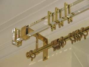 Support de rideau en acrylique en plastique de haute qualité pour une durabilité accrue et un support solide pour tringle à rideau de fenêtre vente en gros - Product Image 2