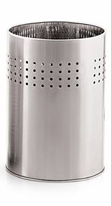<b>Stainless</b> <b>Steel</b> Half Perforated Swing Garbage <b>Bin</b> Eco-Friendly Trash Can Removable Lid Chrome Finish Classic Style for Home - Product Image 3