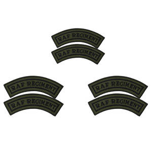 Logotipo personalizado Corps Ceremonial Music TRF X3 Insignia bordada de hierro Color azul TRF Bordado de 3 colores Decoraciones personalizadas al por mayor - Product Image 3