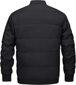 Veste coupe-vent matelassée pour homme personnalisée avec capuche, vêtements décontractés de la plus haute qualité, fine, longue et couleur personnalisable - Product Image 4