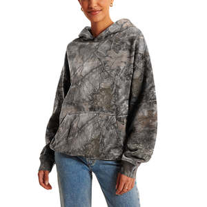 Sweat-shirt à capuche doublé de satin pour femmes, logo personnalisé brodé de haute qualité, 100% coton, vente en gros, pas cher - Product Image 2