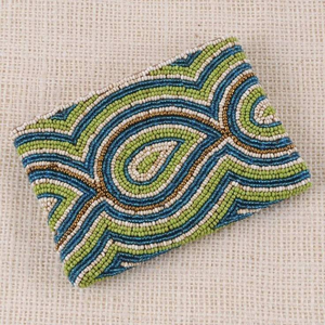 Pochette artisanale bohème vintage pour mariée, ornée de perles et de papillons, avec fermeture éclair, cadeaux pour filles, couture et broderie - Product Image 2