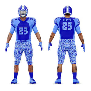 Meilleures ventes Maillot de football américain confortable et respirant court personnalisable Ensemble d'uniformes Nouveau design Impression par sublimation pour - Product Image 3