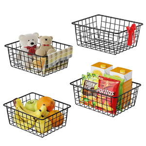 Home Kitchen & Multipurpose Uses Heavy-Duty <b>Metal</b> Handmade Decorative <b>Storage</b> <b>Basket</b> Gold Plated With Handles - Product Image 4