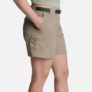 กางเกงขาสั้นคาร์โก้ของผู้หญิงพรีเมี่ยมกางเกงขาสั้น100% ผ้าฝ้ายแฟชั่นใหม่ล่าสุดดีไซน์สีทึบระบายอากาศพร้อมโลโก้ที่กำหนดเอง - Product Image 6