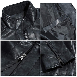 Fashion <b>Men's</b> Brown Genuine Sheep Leather <b>Jacket</b> Vintage Style Plaid Pattern Breathable Windproof Custom Logo Regular Fit - Product Image 6