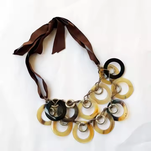<b>Handcrafted</b> Horn Necklace Unique Natural and Stylish <b>Jewelry</b> BY CRESCENT CRAFTS - Product Image 1