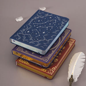 LABON Cuaderno de Tapa Dura con Símbolos Celestiales, Diarios Místicos de Magia Lunar, Constelaciones de Astrología en Lámina de Oro, Agenda Punteada de 160gsm - Product Image 2