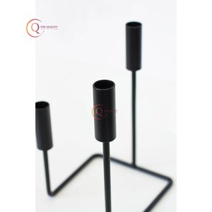 Luxury Fancy Wedding Candle <b>Holder</b> <b>Black</b> Color Powder Coated Decorative <b>Candlesticks</b> Stand Metal Candle <b>Holder</b> From India - Product Image 4