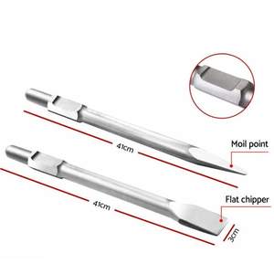 Martillo Demoledor de Dos Tiempos de Grado Industrial, Rompedor de Concreto con Punta Recta y Cincel Plano para Trabajos de Albañilería - Product Image 1