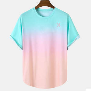 Breathable Men T-Shirt Clean Design Stretchable Fabric Regular <b>Fit</b> Short Sleeve Quick Dry Eco-Friendly <b>Perfect</b> Summer Days - Product Image 1