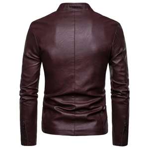 Veste en cuir pour homme sur mesure en gros, design personnalisé, vente chaude, haute qualité, légère, veste en cuir pour homme 2026 - Product Image 4
