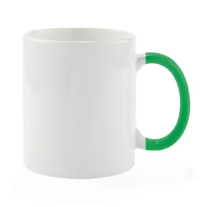 Tazza Personalizzata da 350ml con Manico Colorato per Promozioni - Product Image 1