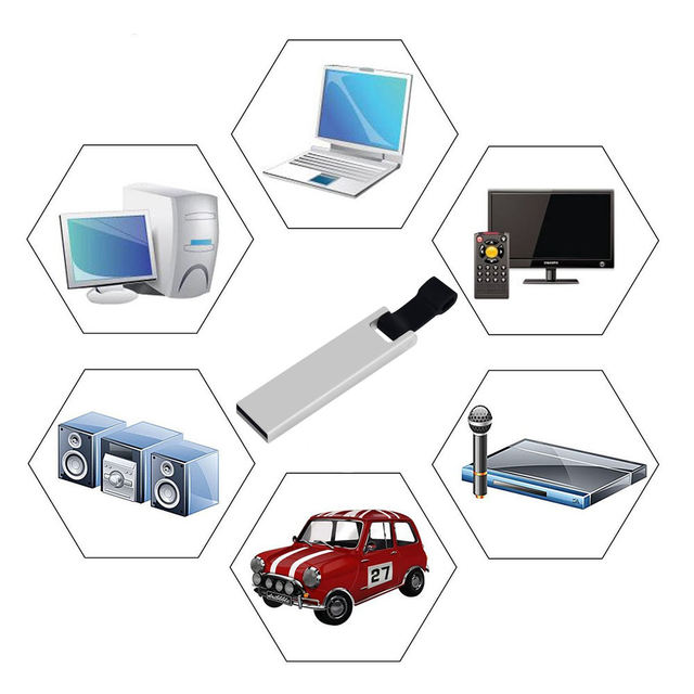 16TB Metal Key Shape USB Flash Drive | Custom Logo Stick Style Pendrive | Portable High-Capacity USB Memory
