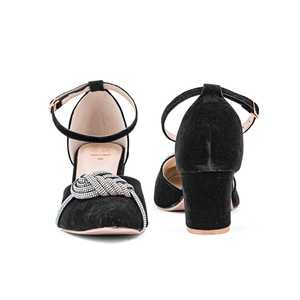 ปั๊มสีดำ WN7393รองเท้าศาลที่สง่างาม - Product Image 2