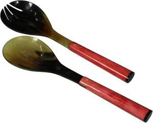 Corne Cuillère et Fourchette Couverts Vaisselle Vaisselle Ustensiles de Cuisine Couverts Alimentaires Couverts à Prix Attractif Par HF CRAFTS - Product Image 1