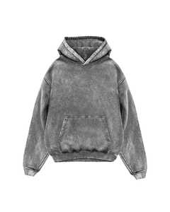 Sweat-shirt pour homme avec logo personnalisé, polaire imperméable, hiver, vente en gros, coupe classique, pull à capuche lourd, épaules tombantes, 100% coton - Product Image 1