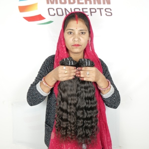 Venta al por mayor mejor precio pelo virgen indio crudo sin procesar paquetes ondulados cutícula alineado Temple extensiones de cabello humano - Product Image 4