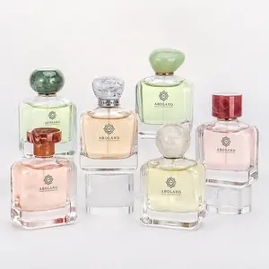 Fabricante de la botella de Perfume árabe al por mayor Parfum tapas de botella de Perfume de vidrio de lujo tapa