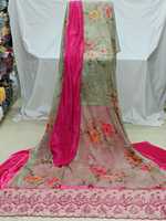 Ensemble Tissu Chiffon Faransawi Somali Dirac 100% Polyester Très Léger Tissé Robe Femme