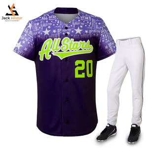 Conception d'uniformes de softball personnalisés, jersey respirant à séchage rapide imprimé en polyester 100% de haute qualité - Product Image 1
